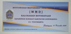 MUSYAWARAH MASYARAKAT DESA